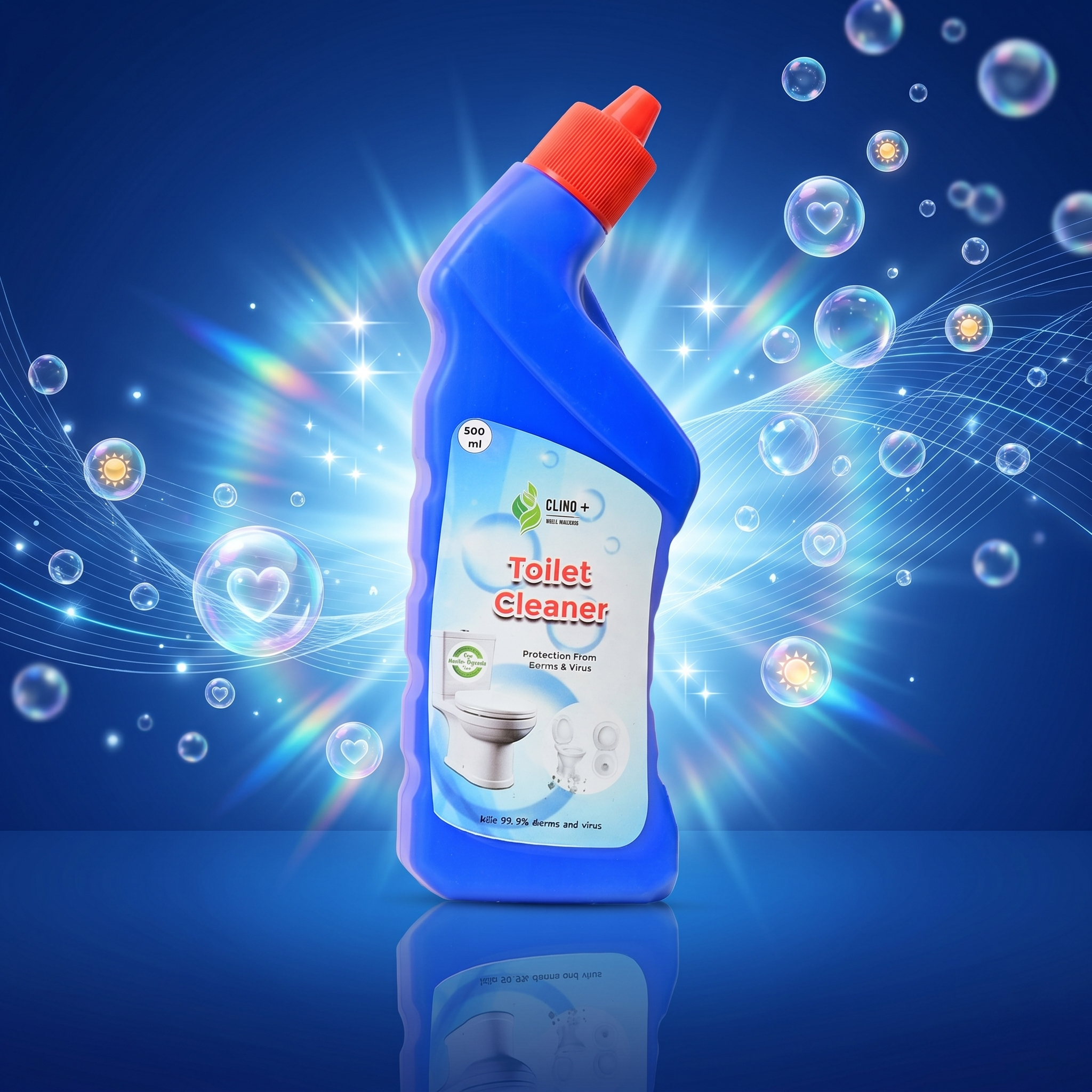 Toilet Cleaner ClinoPlus Premium Toilet Cleaner | Organic, Plant-Based Stain Remover & Disinfectant - Image 1